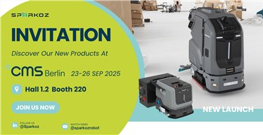 Join Sparkoz at CMS Berlin 2025 and Discover New Autonomous Cleaning Robot