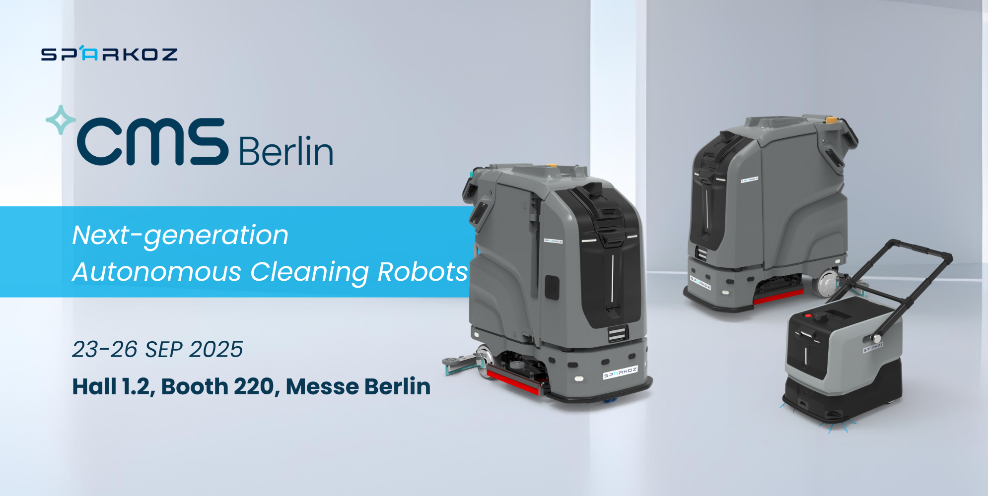 Sparkoz to showcase next-generation autonomous cleaning robots at CMS Berlin 2025
